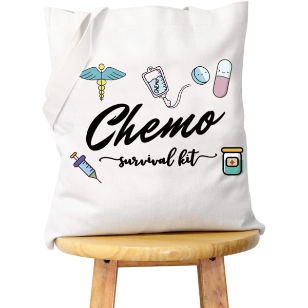 XKO Chemo Care Package för kvinnor Chemo Survival Kit Chemotherapy Treatment Dragkedja Påse, kemoväska, axelrem
