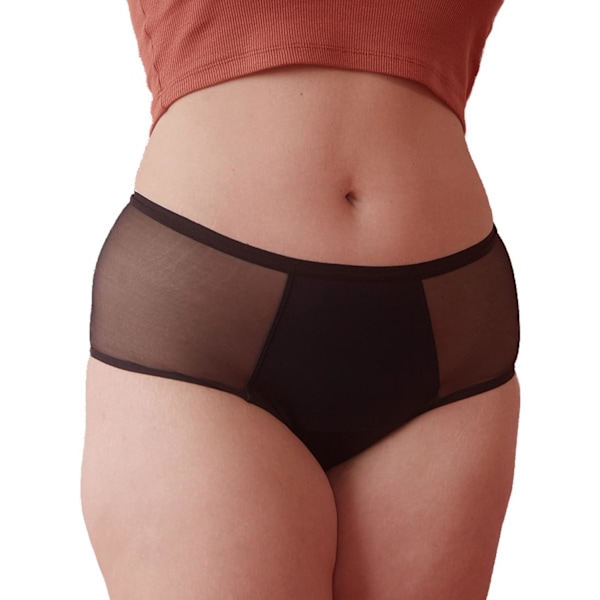 tys Hotpant Menstruationsunderkläder | Absorberande för graviditet och efter förlossning trosor Svart X-Large
