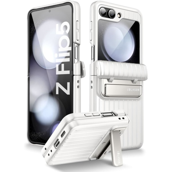 lason Journey Series för Samsung Galaxy Z Flip 5 case () med inbyggt skärmskydd och stöd, Rugge Star för hela kroppen