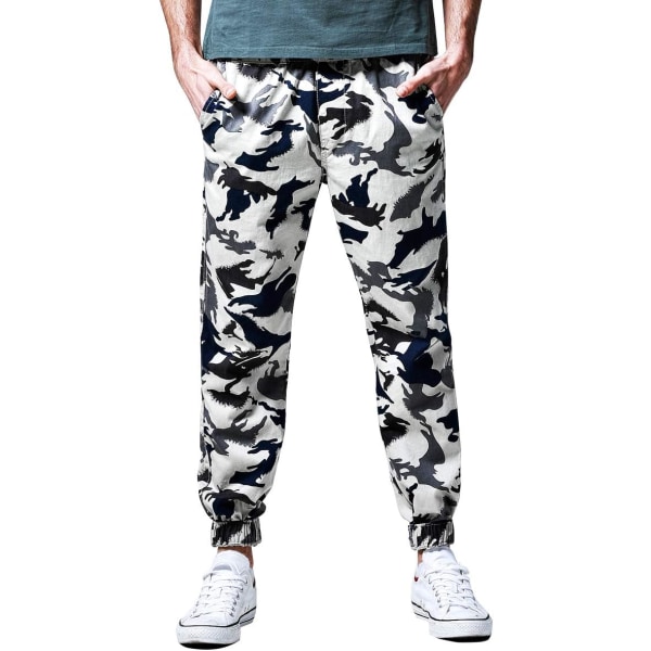 ch herr Chino Jogger byxor 6555 Vit Max 38