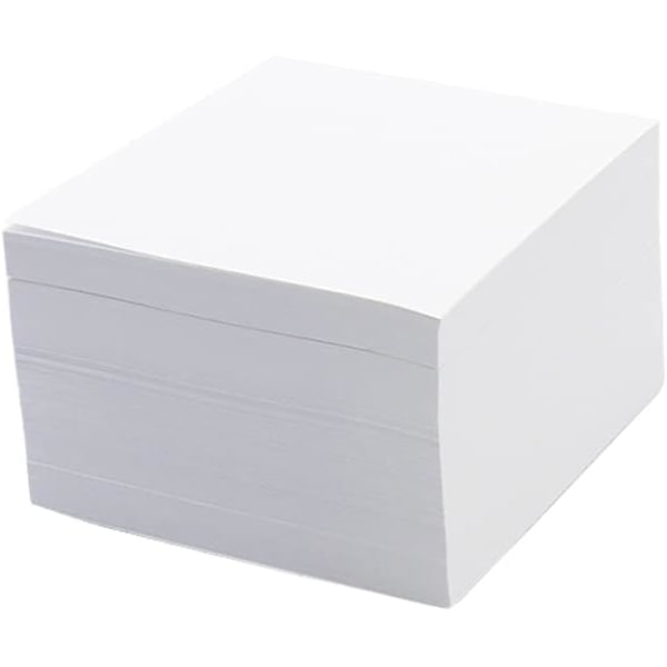 stic Note Holder Memo Pads Dispenser White Memo Cube Desktop Organizer för 3 x 3 tum lappar papper namn visitkort Sta 500 ark Whit