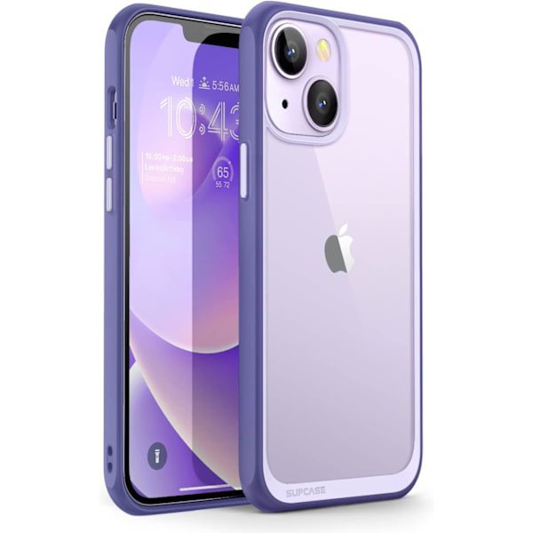 CASE Unicorn Beetle Style Series Skal för iPhone 14 / iPhone 13 6.1 tum, Premium Hybrid Protective Slim Clear Case (Mau Mauve