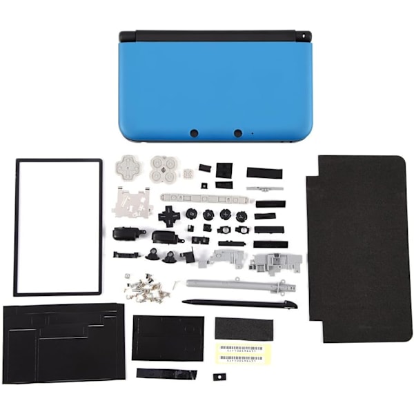 Fly Komplett Hus Skal Reparation Byte Delar Kits för Nintendo 3DS XL(B  Blå