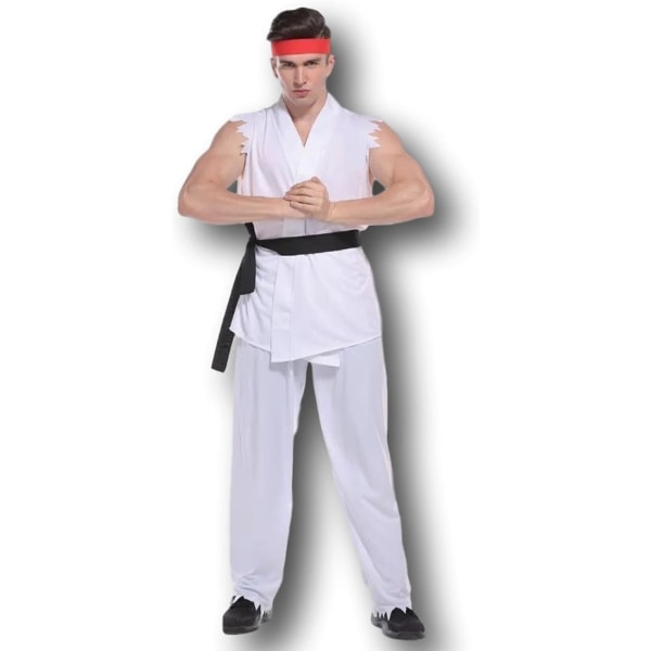För Cosplay Ken och Ryu Street Fighter Kostym för män - Halloween Outfit Karate Kostymer Ryu Medium