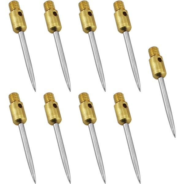 AOP Dart Tips 9 st Alloy Match Pro 2BA gänga Mjuk Dart Point Converter Mjuk Dart Konvertering Metall Transformation Dart A Guld