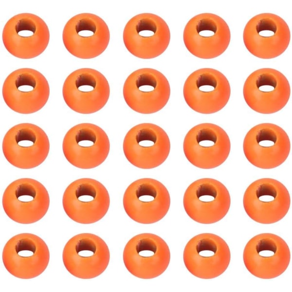 Onge Tungsten Beads, 25 st Orange 2,0-4,6mm Slitsade Flugbindande Pärlor Flugbindande Tung 3,8mm