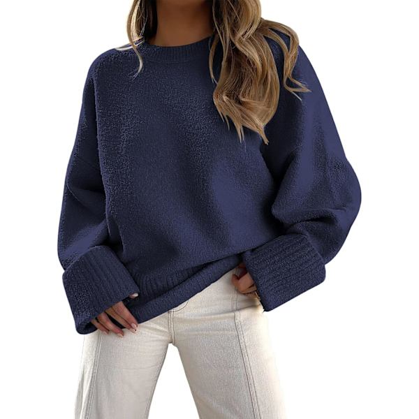 N Dam Oversized Tröjor 2023 Höst Fuzzy Stickad Chunky Varm Pullover Tröja