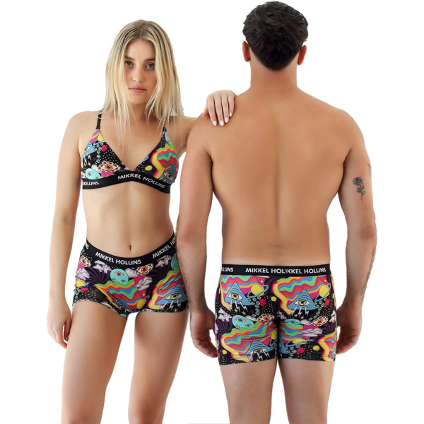 kel Hollins Mix & Match Underkläder för par - Underkläder för män och kvinnor att göra kompletta set Välj 3 artiklar separat Donut BOY SHORT Small