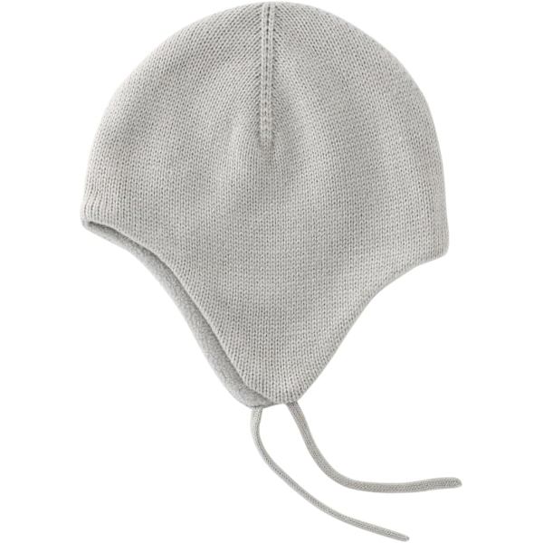 racy Baby Toddler Earflap Beanie för pojkar flickor barn fleecefodrad vinter stickad mössa ljusgrå 4-8 år