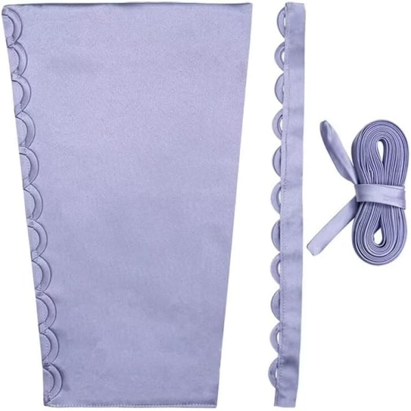 UIRY Damkorsage Kit Spets Upp Dragkedja Ersättning Justerbar Satin Korsett Kit för Bal Klänningar Lavendel 18