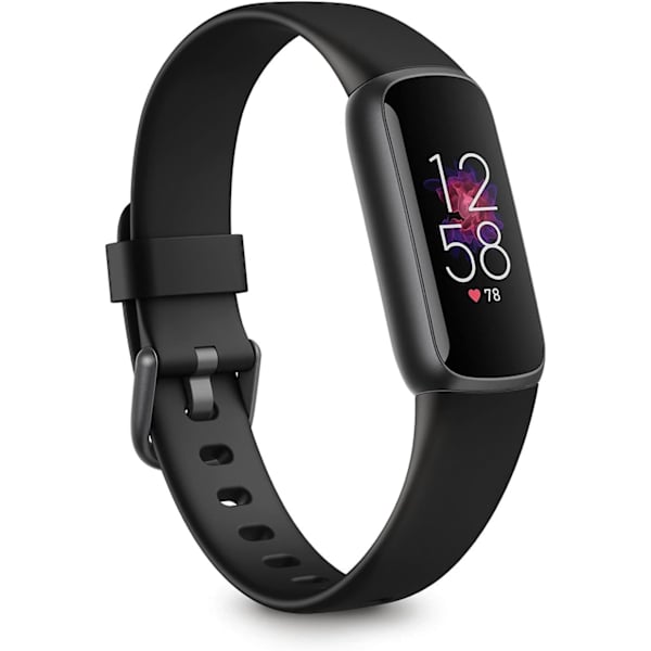 Luxe Fitness och Wellness Tracker med Stresshantering, Sömnregistrering och 24/7 Pulsmätning, Svart/Grafit, One Size Svart/Grafit