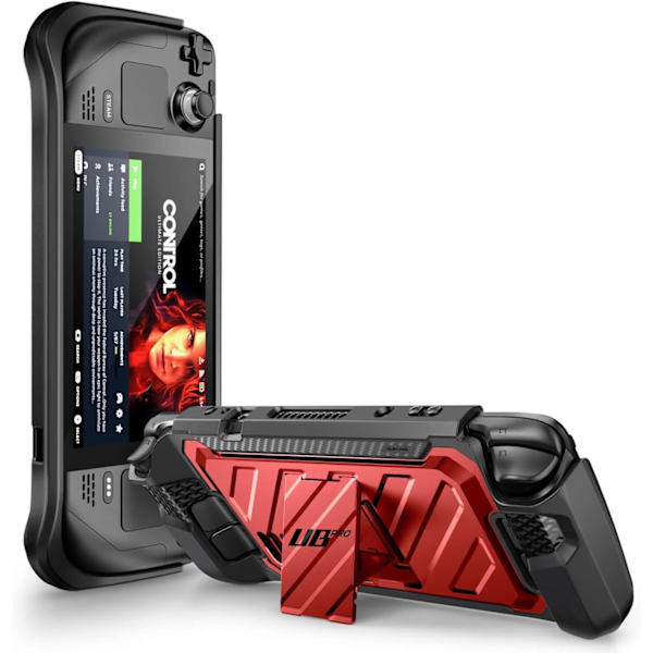 CASE Unicorn Beetle Pro Series Fodral för Steam Deck (2022), Robust Smalt Skyddsfodral med Stöd (Ruddy) Ruddy