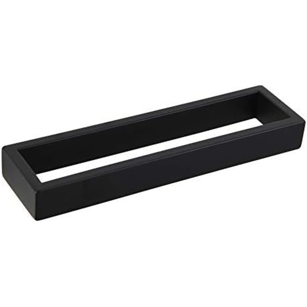 GZWY Handduksring, SUS 304 Rostfritt Stål Svängbar Kökshanddukshängare, Modern Rund Badrumshårdvara Platsbesparande, Matt Svart HG1706-BK
