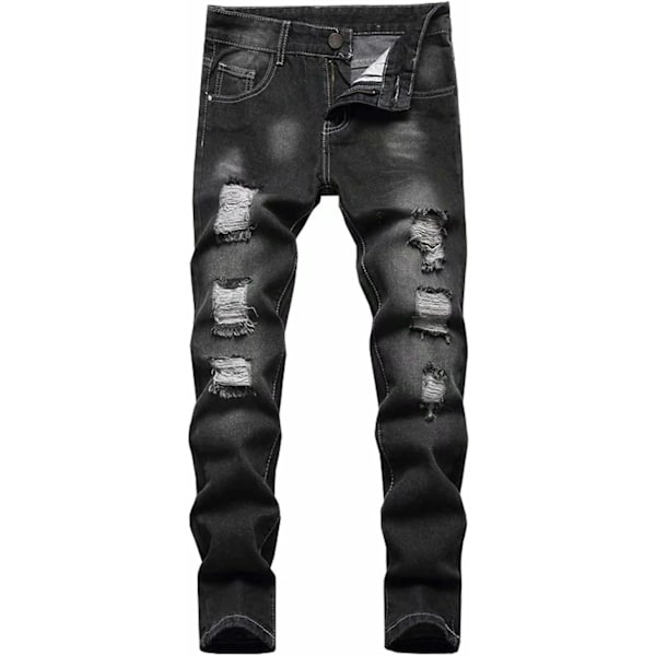 GAO Pojk Distressed Ripped Skinny Jeans