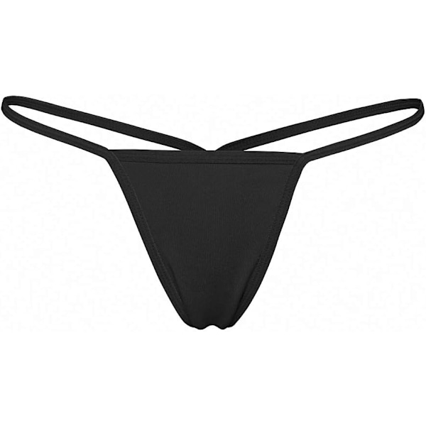vichFarh Sexiga underkläder dam trosor strippa string trosa enfärgad trosor svart liten