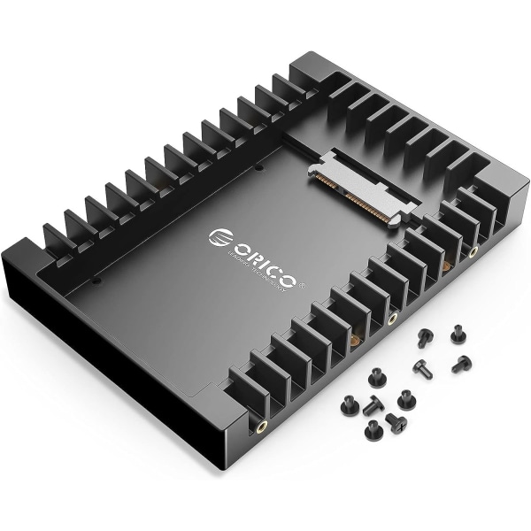 2,5 till 3,5 hårddiskadapter HDD SSD monteringsfäste fack för 7/9,5/12,5 mm 2,5 tum HDD/SSD med SATA III-gränssnitt