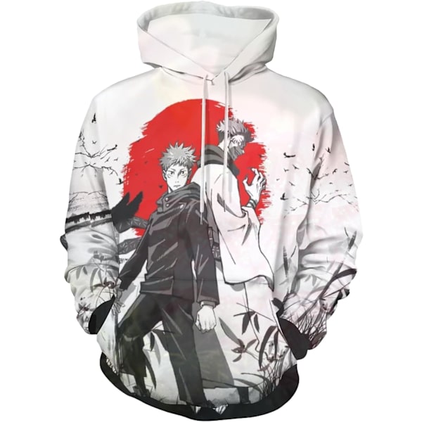 Jujutsu Kaisen Cosplay Pullover Hoodies Anime Manga Karaktär Merch Sweatshirt För Unisex Vuxen  Large-X-Large
