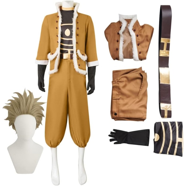 Cosplay MHA Hawks Kostym Cosplay Uniform Halloween Outfit - Full Set För Män och Unisex Vuxen  Large