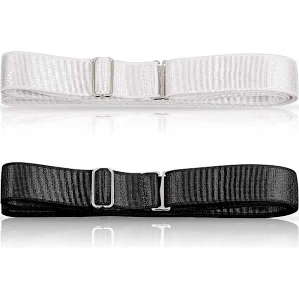 INIOR 2-pack elastiska skjortfästen skjortstöd bälte underkläder skjortfäste justerbar