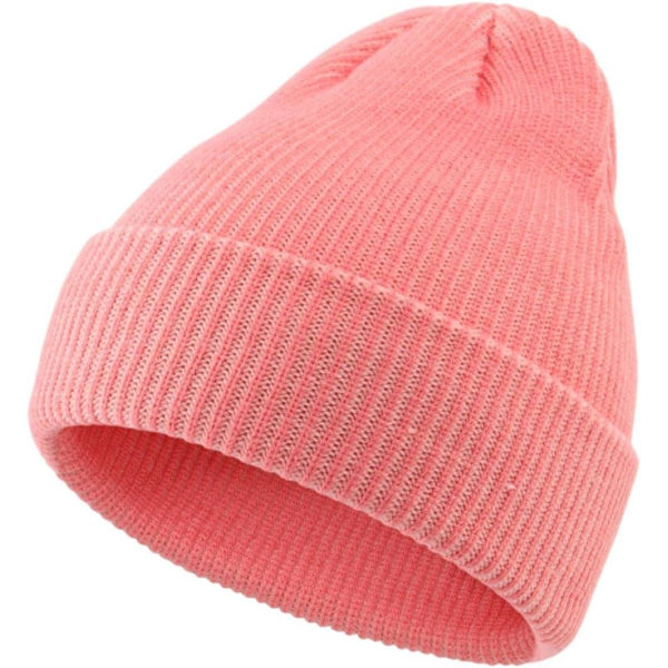 racy Toddler Beanie Hat för pojkar flickor utomhus barn vintermössor manschett stickad mössa rosa 2-4T