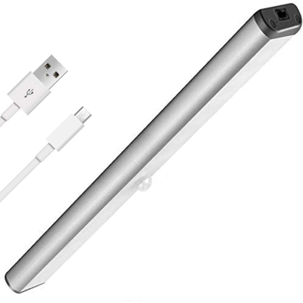 Uer skåpsbelysning, 10 LED-rörelsesensorlampor, 850 mAH inbyggt litiumbatteri, uppladdningsbara LED-lampor, 7,48 tum USB-LED-lampor, klisterlampor