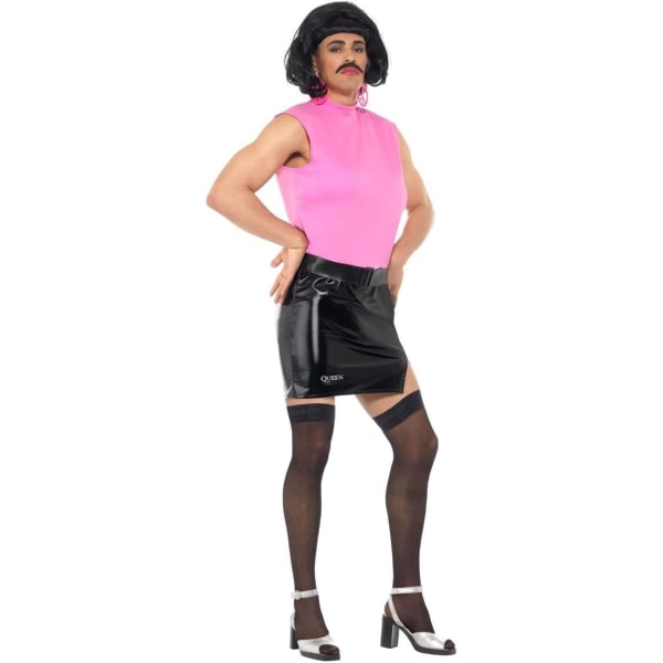 iffys 43192M Queen Break Free Housewife kostym, rosa/svart, medium, 38-40-tum