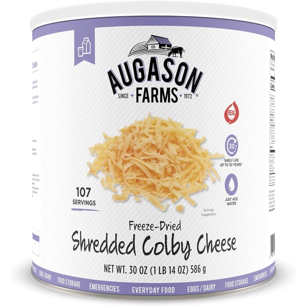 ason Farms Frystorkad Strimlad Colby Cheese 1 lbs 14 oz Nr. 10 burk