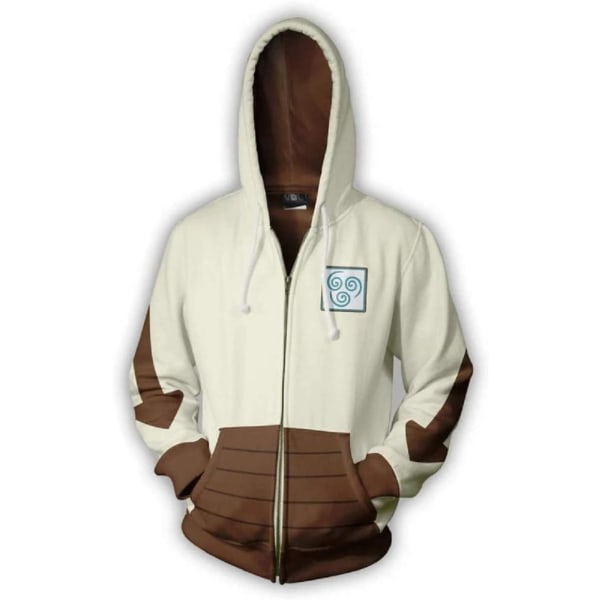 s Avatar Hoodie/T-shirt Korra Cosplay Costume Jacka 3D Printed Pullover Sweatshirts Färg 1 X-Large