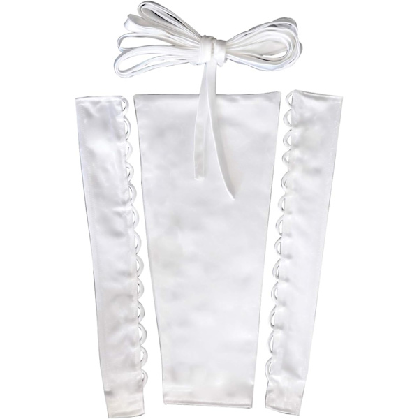 set Back Kit Lace up för kvinnors klänning Loops Extender bröllopsklänning dragkedja ersättning justerbar passform satin Elfenben 26