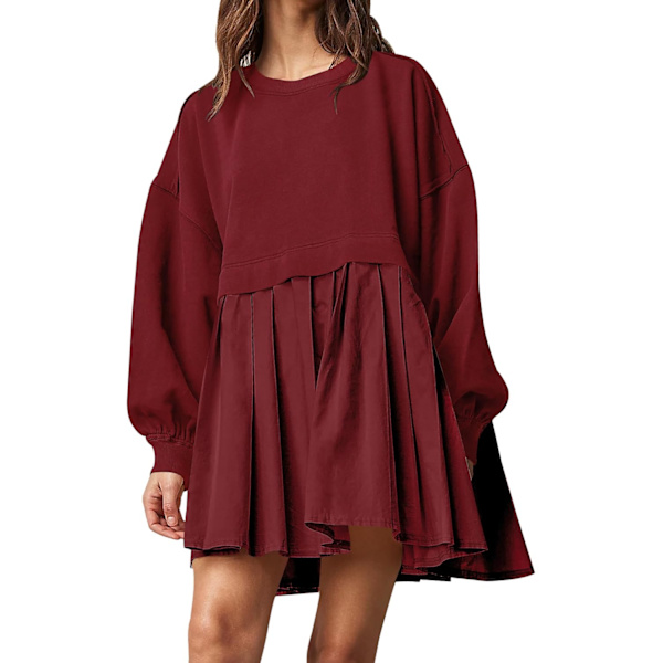 rlov Oversized Sweatshirts för kvinnor Fleece Pullover Tops Lapel Quarter Zip Fuzzy Sherpa Sweaters Jumpers