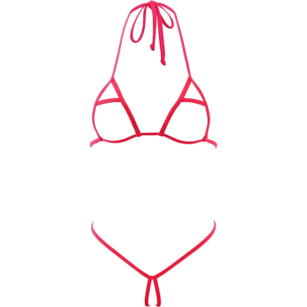 RRYLO Olika stilar Micro Bikini Set Flerfärgade badkläder Baddräkt Badkläder 1602-röd