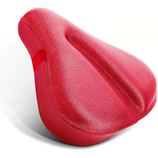 AList Comfort Bike Seat Cover, Wide Gel Soft Pad Exercise Bike Seat Cushion, Wide Foam Bicycle Seat Cushion for Peloton, Schwinn, Sunny, Keiser, MYX