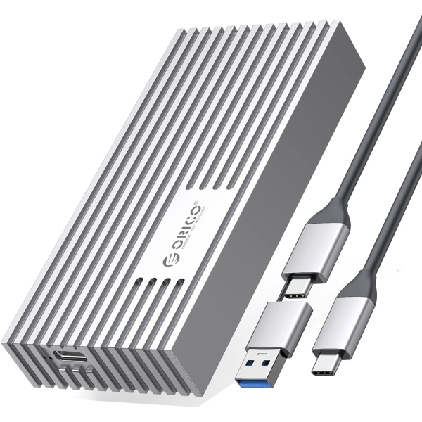 Uppgraderat M.2 NVME SSD-hölje 40 Gbps PCIe3.0x4 USB C-adapter, aluminium NVME PCIe 2280 M-Key(B+M Key) Extern Solid State Drive- case, Support Thund
