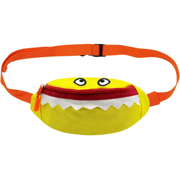 s Toddlers Crossbody Fanny Pack Cartoon Shark Waist Pack Shoulder Purse Bum Bag för pojkar flickor, grön (grön) - NVbb-181 gul