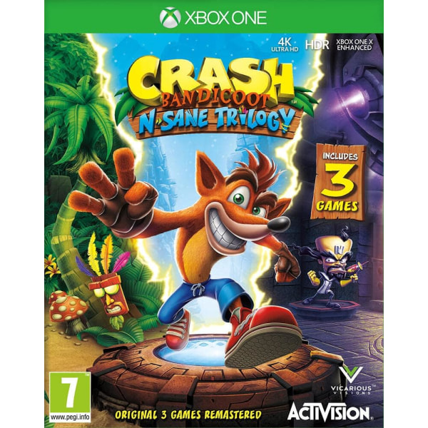 tivision PlayStation 4 Crash Bandicoot N'Sane Trilogy Remastered V2-spel
