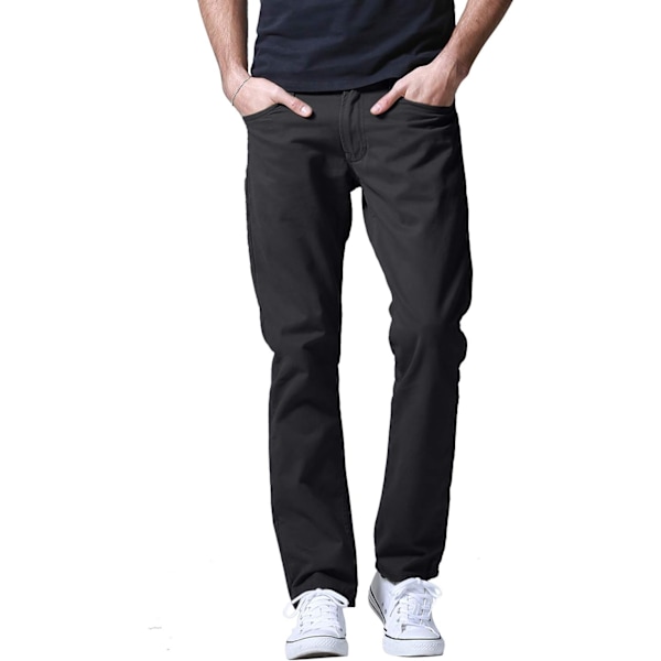 ch herr casual raka byxor #8140 8139 grå 32