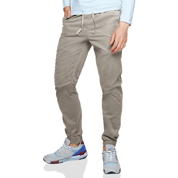 ch herr Chino Jogger byxor 6055 Light Khak 36