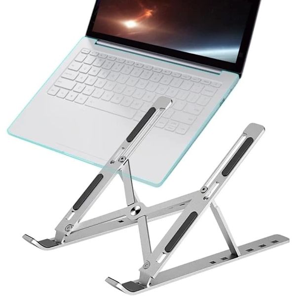 Fdable Laptop Stand Justerbar Notebook Stand Bärbar Laptop Hållare Tablet Stand Dator Skrivbordsställ Laptop Tillbehör