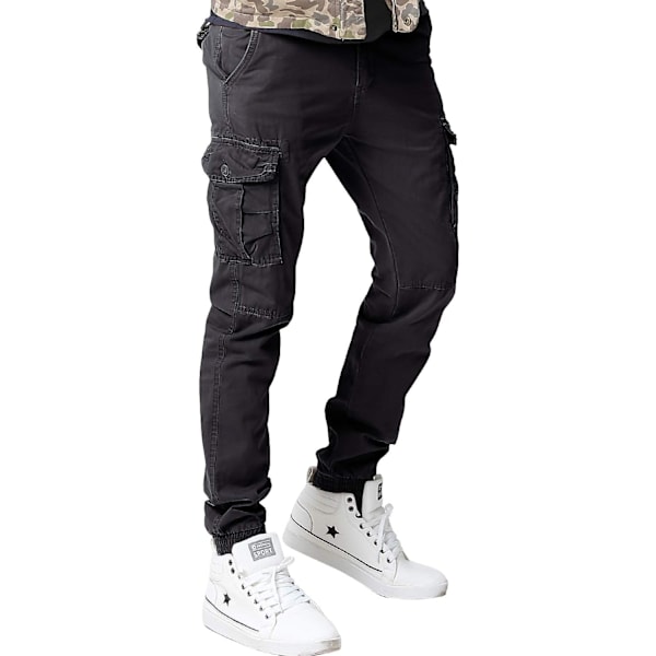 ch Herr Twill Joggerbyxor 6070 Stålgrå 32