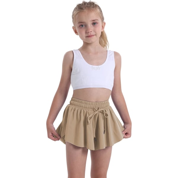 ielda Flowy Shorts för tonårsflickor, atletiska gymshorts, löparshorts, biker shorts, preppy ungdomsfjärilsshorts