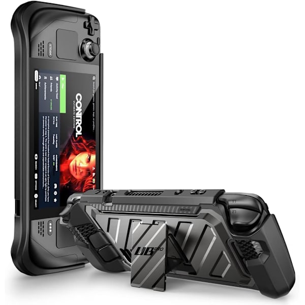 CASE Unicorn Beetle Pro Series Fodral för Steam Deck (2022), Robust Smalt Skyddsfodral med Stöd (Ruddy) Dark