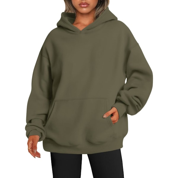 N Damkläder Hoodies Oversized Sweatshirts Pullover Fleece Tröjor Långärmad Med Fickor Vinter Höst Kläder Y2k Kläder