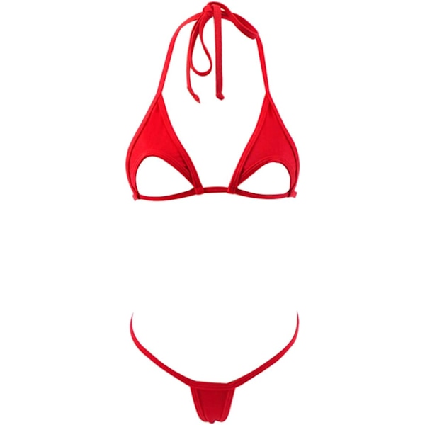 RRYLO Olika stilar Micro Bikini Set Flerfärgade badkläder Baddräkt Badkläder 17136-röd