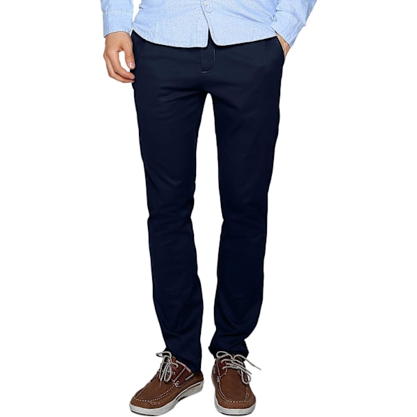 ch herr Slim Tapered Stretchy Casual Pant 8066 Mörkblå 30