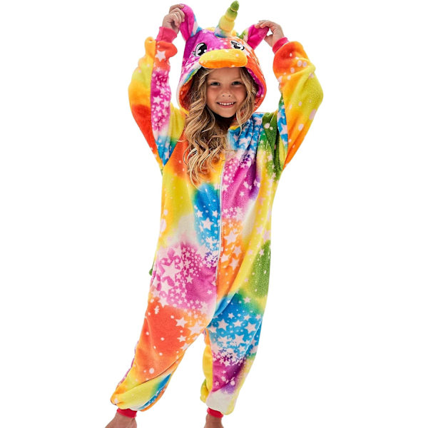 HovoX Barn Enhörning Pyjamas Onesie Matchande Dockor & Flickor