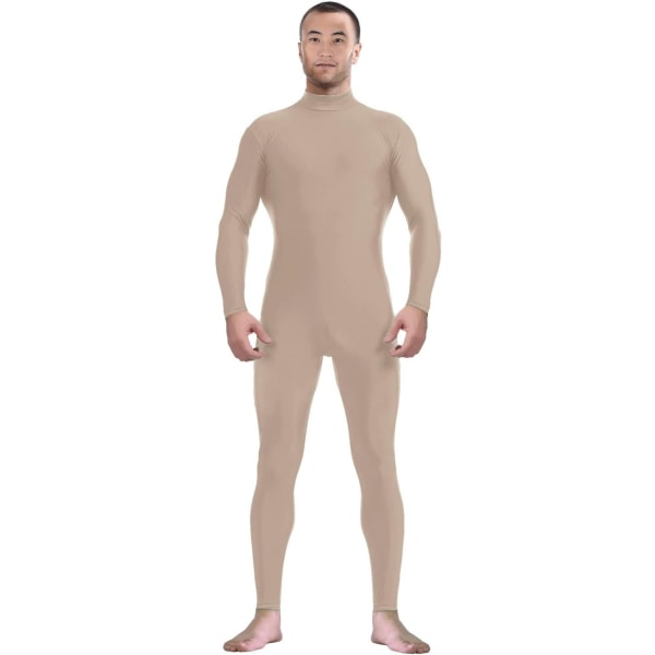 ler herr- och damspandex utan huvud och utan handskar strumpor Zentai kostym body strumpbyxor stretchig cosplay unitard body su nude XX-Large