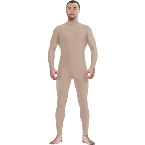 ler Spandex för män och kvinnor utan huvud och utan handskar Strumpor Zentai Costume Body Stretchy Cosplay Unitard Body Su Naken Small