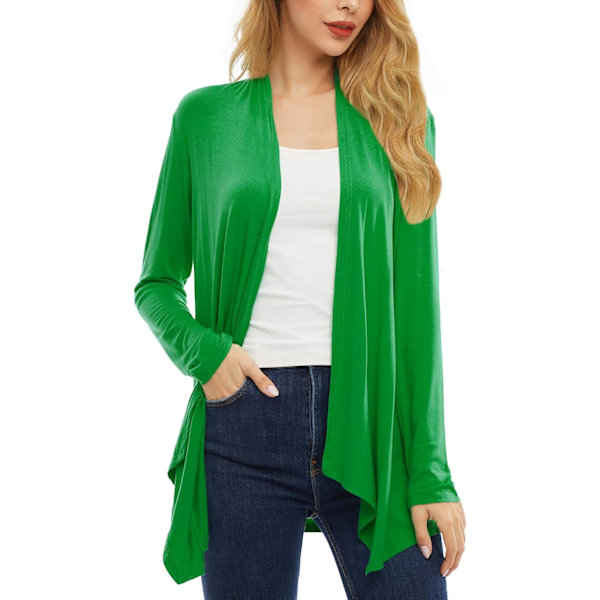 Koftor för kvinnor, casual, öppen framtill, långärmad, lätt, mjuk, basic cardigan