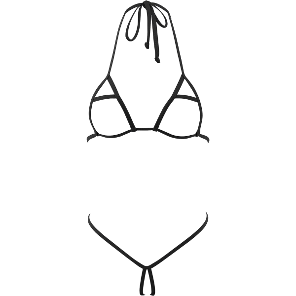 RRYLO Olika stilar Micro Bikini Set Flerfärgade badkläder Baddräkt Badkläder 1602-svart