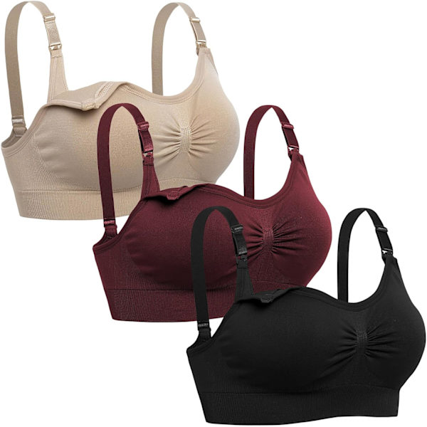 Laly Dam sömlös amningsbehå sovande moderskaps-bralette för amning